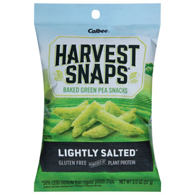 Harvest Snaps Lightly Salted Green Pea Crisps: Nutrition