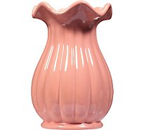 Debi Lilly Ruffled Ribbed Vase Small Pea - EA