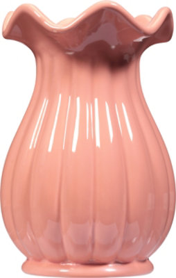 Debi Lilly Ruffled Ribbed Vase Small Pea EA Safeway