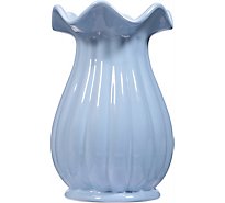 Debi Lilly Ruffled Ribbed Vase Large Lig - EA