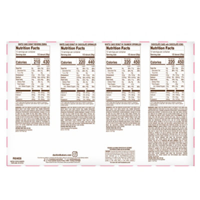 Assorted Zebra Chocolate Sparkles Sprinkles White Cake Donut 6 Count - 24 Oz - Image 3