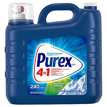 Purex Dirt Lift ACountion Mountain Breeze Liquid Laundry Detergent - 312 Fl. Oz. - Image 1