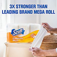 Scott ComfortPlus Toilet Paper Mega Rolls 1 Ply Toilet Tissue - 12 Roll - Image 3