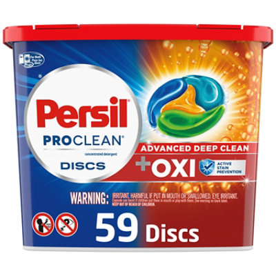 Persil ProClean Discs OXI Power Laundry Detergent Packs - 62 Count - Image 1