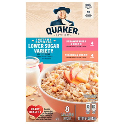 Quaker Instant Oatmeal Fruit And Cream Variety - 8.4 OZ - Image 3