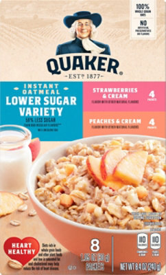 Quaker Instant Oatmeal Fruit And Cream Variety - 8.4 OZ - Image 2