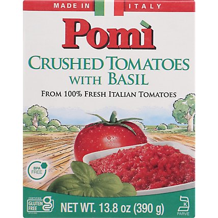 Pomi Tomatoes Crushed With Basil - 13.8 OZ - Image 2