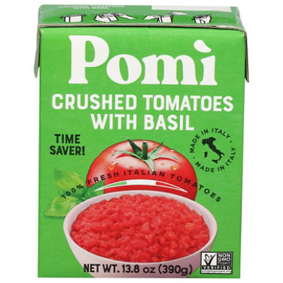 Pomi Tomatoes Crushed With Basil - 13.8 OZ - Image 1