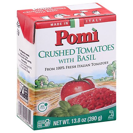 Pomi Tomatoes Crushed With Basil - 13.8 OZ - Image 1