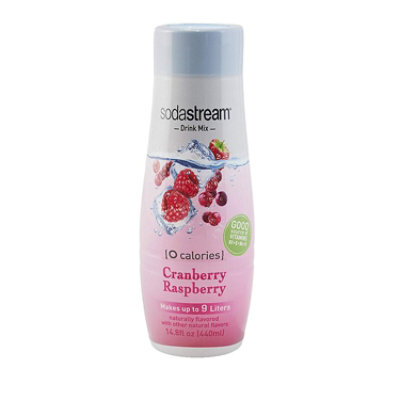 Sodastream Zero Cranberry Raspberry Sparkling Water Drink Mix - 14.8 FZ - Image 1