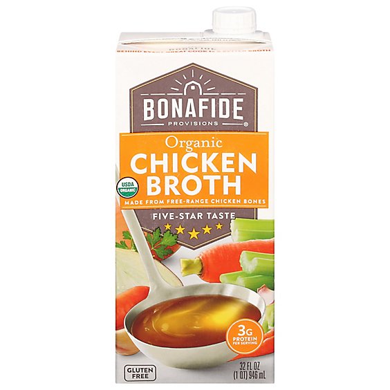 Bonafide Chicken Broth Organic - 32 FZ