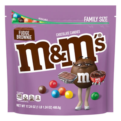 M&ms Fudge Brownie Family Size Stand Up Pouch - 17.24 OZ - Image 3