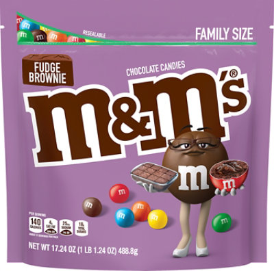 M&ms Fudge Brownie Family Size Stand Up Pouch - 17.24 OZ - Image 2