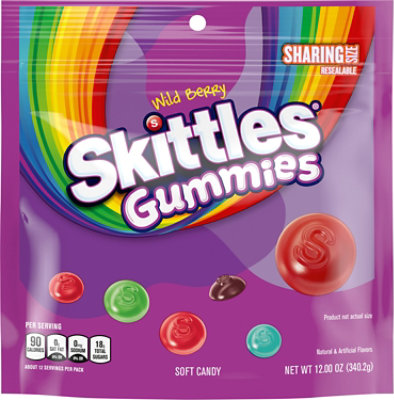 Skittles Gummi Wild Berry Stand Up Pouch - 12 OZ - Image 1