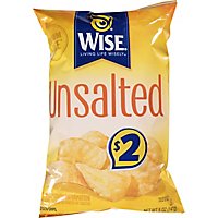 Wise Unsalted Potato Chip - 5 OZ - Image 2