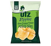 Utz Sour Cream & Onion Ripple Potato Chip - 8.5 OZ