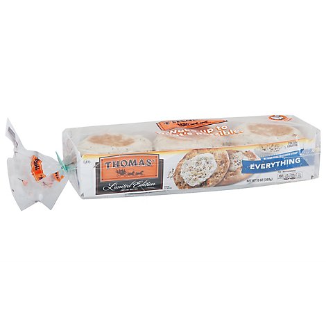 Thomas' Limited Edition Everything English Muffins, 6 Count - 13 OZ