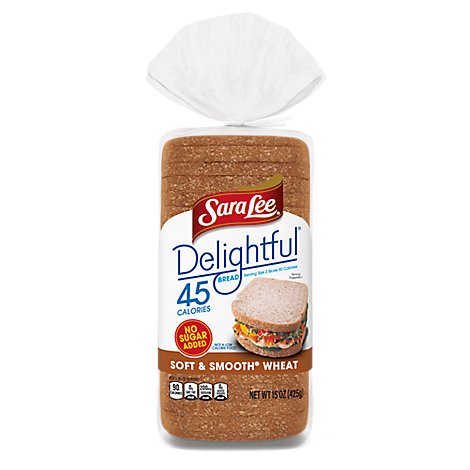Sara Lee Delightful Soft And Smooth Wheat Bread - 15 OZ