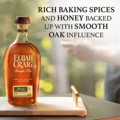 Elijah Craig Straight Rye Whiskey - 750 ML - Image 2