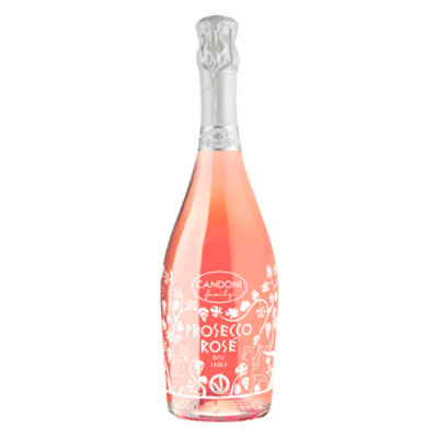 Candoni Extra Dry Rose Millesimato Glera Prosecco Wine - 750 Ml - Image 1