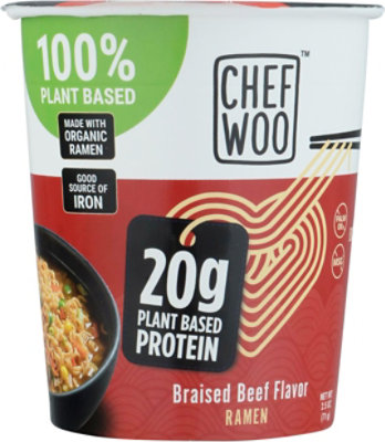 Chef Woo Ramen Braised Beef Flavor - 2.5 OZ - Image 2