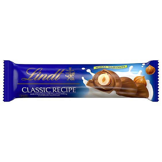 Lindt CLASSIC RECIPE Whole Hazelnut Milk Chocolate Candy Stick - 1.2 Oz