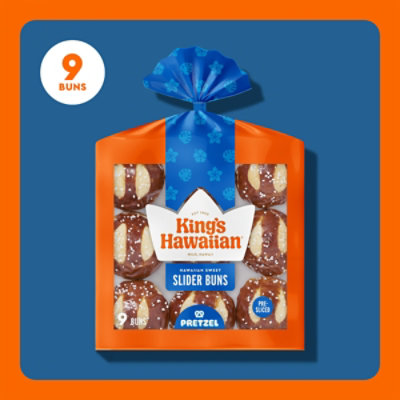 King's Hawaiian Original Sweet Pretzel Pre-Sliced Slider Buns - 11 Oz - Image 4