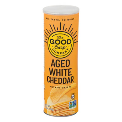 The Good Crisps Aged White Cheddar Stacked Chips - 5.6 Oz - Image 3