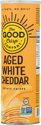 The Good Crisps Aged White Cheddar Stacked Chips - 5.6 Oz - Image 6