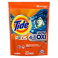 Tide PODS Ultra Oxi Liquid Laundry Detergent Pacs - 23 Count - Image 1