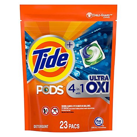Tide PODS Ultra Oxi Liquid Laundry Detergent Pacs - 23 Count