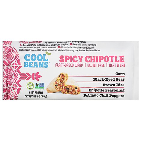 Cool Beans Spicy Chipotle Wrap Plnt Bsd - 5.5 OZ