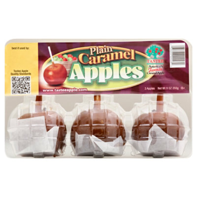 Tastee Apple Caramel Plain - 9 OZ - Image 1