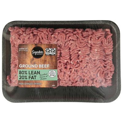 Signature FARMS 80% Lean 20% Fat Ground Beef - 16 Oz