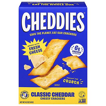 Cheddies Original Cheddar Crackers Baked - 4.5 OZ - Image 1