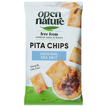 Open Nature Pita Chips Original With Sea Salt - 7.3 OZ - Image 3
