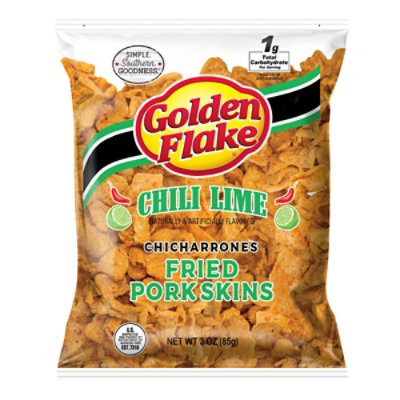 Golden Flake Chili Lime Pork Skin 3 OZ Albertsons