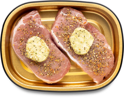 ReadyMeal Pork Chop W/pesto Butter - 0.75 Lb