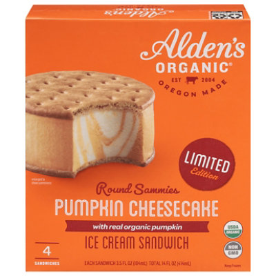 Aldens Orgnc Ice Cream Pmpkn Cheesecake - 14 OZ - Image 2