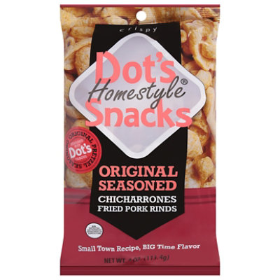 Dot's Original Homestyle Chicharrones Fried Pork Rinds - 4 Oz