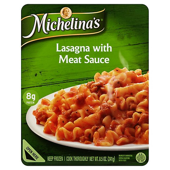 Michelinas Lasagna W Meat - 8.5 OZ