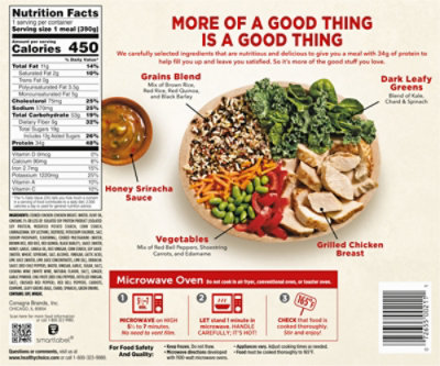 Healthy Choice Max Bowl Honey Sriracha Chicken Frozen Meal - 13.75 Oz - Image 6