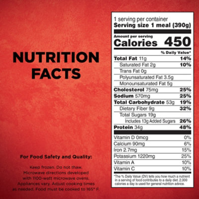 Healthy Choice Max Bowl Honey Sriracha Chicken Frozen Meal - 13.75 Oz - Image 4