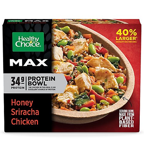 Healthy Choice Max Bowl Honey Sriracha Chicken Frozen Meal - 13.75 Oz