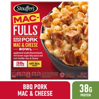 Stouffer's Mac Fulls BBQ Recipe Pork Mac And Cheese Frozen Meal - 14 Oz - Image 1