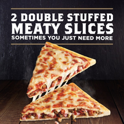 Banquet Mega Double Stuffed Four Meat Frozen Pizza Slices - 2-13.3 Oz - Image 2