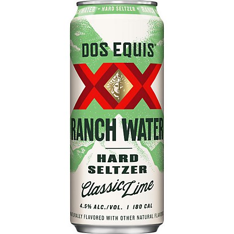 Dos Equis Ranch Water Hard Seltzer Classic Lime Can - 24 FZ