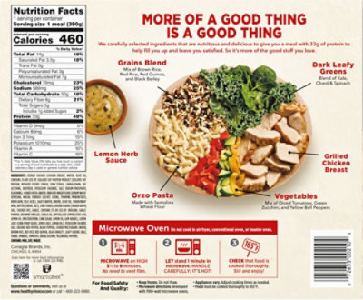 Healthy Choice Max Bowl Lemon Herb Chicken Frozen Meal - 13.75 Oz - Image 6