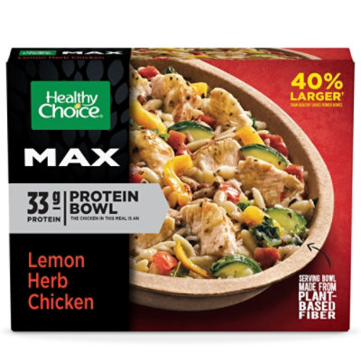 Healthy Choice Max Bowl Lemon Herb Chicken Frozen Meal - 13.75 Oz - Image 1