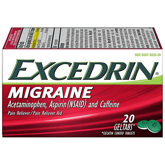 Excedrin Migraine Geltabs - 20 CT